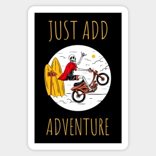 just add aventure Sticker